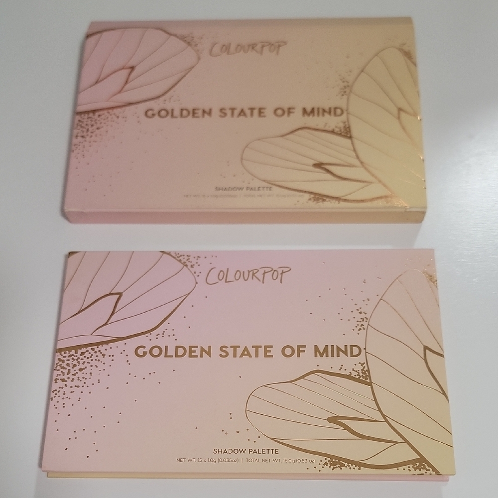 Like New Limited Edition ColourPop Golden State of Mind Shadow Palette 15 Shades - Picture 2 of 7